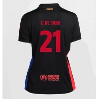 Barcelona Frenkie de Jong #21 Replica Away Shirt Ladies 2024-25 Short Sleeve